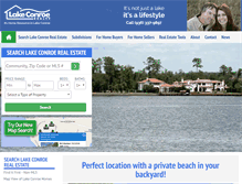 Tablet Screenshot of cwaters.lakeconroerealty.com